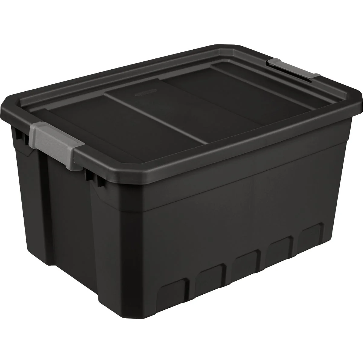 Relaxed Sterilite 19 Gal. 72L Black Stacker Tote Durable