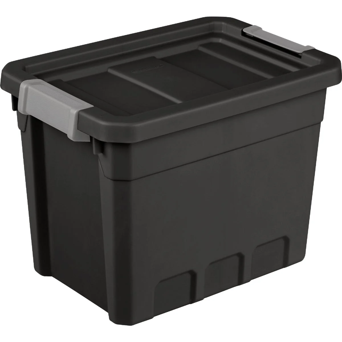 Prestigious Sterilite 7.5 Gal. 28L Black Stacker Tote Advanced