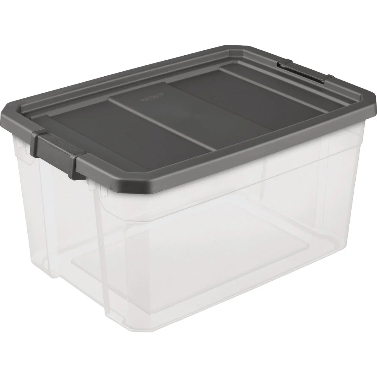 Premium Sterilite 76 Qt. 72L Flat Gray Stacker Box Dependable