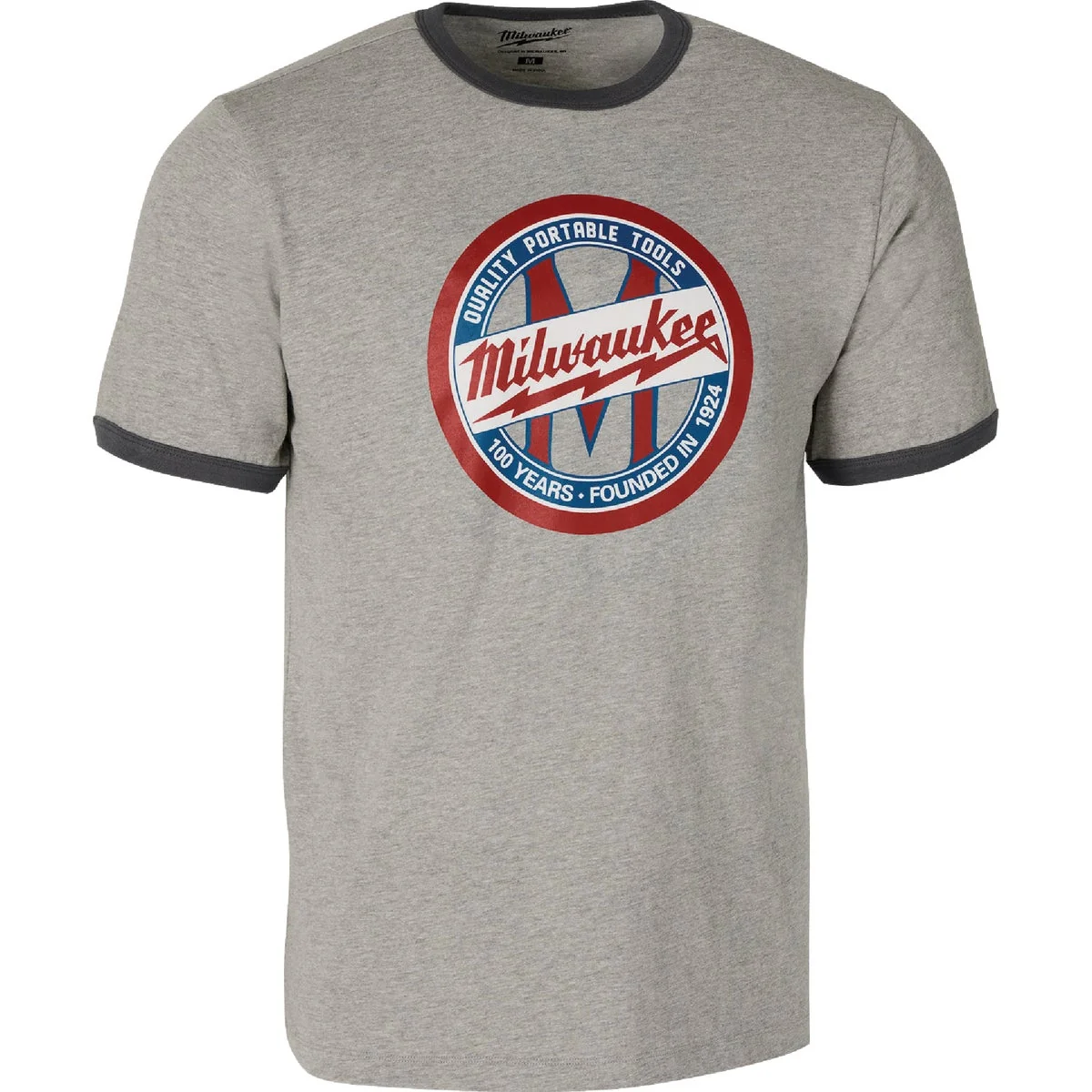Casual Milwaukee 100th Anniversary Medium Gray Work Shirt Fine