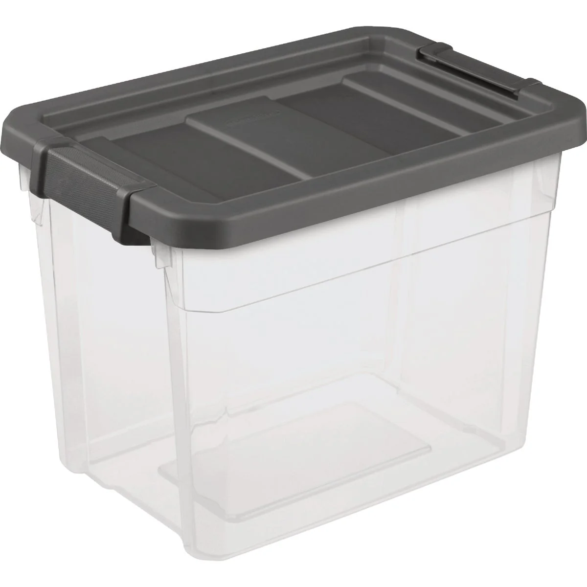 Enhanced Sterilite 30 Qt. 28L Flat Gray Stacker Box Practical