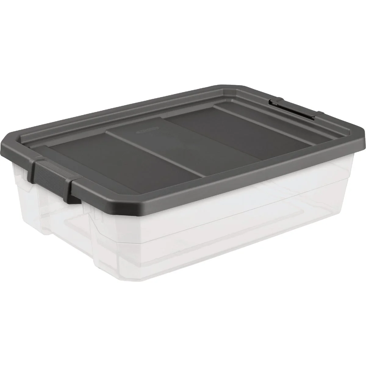 Verified Sterilite 40 Qt. 38L Flat Gray Stacker Box Contemporary