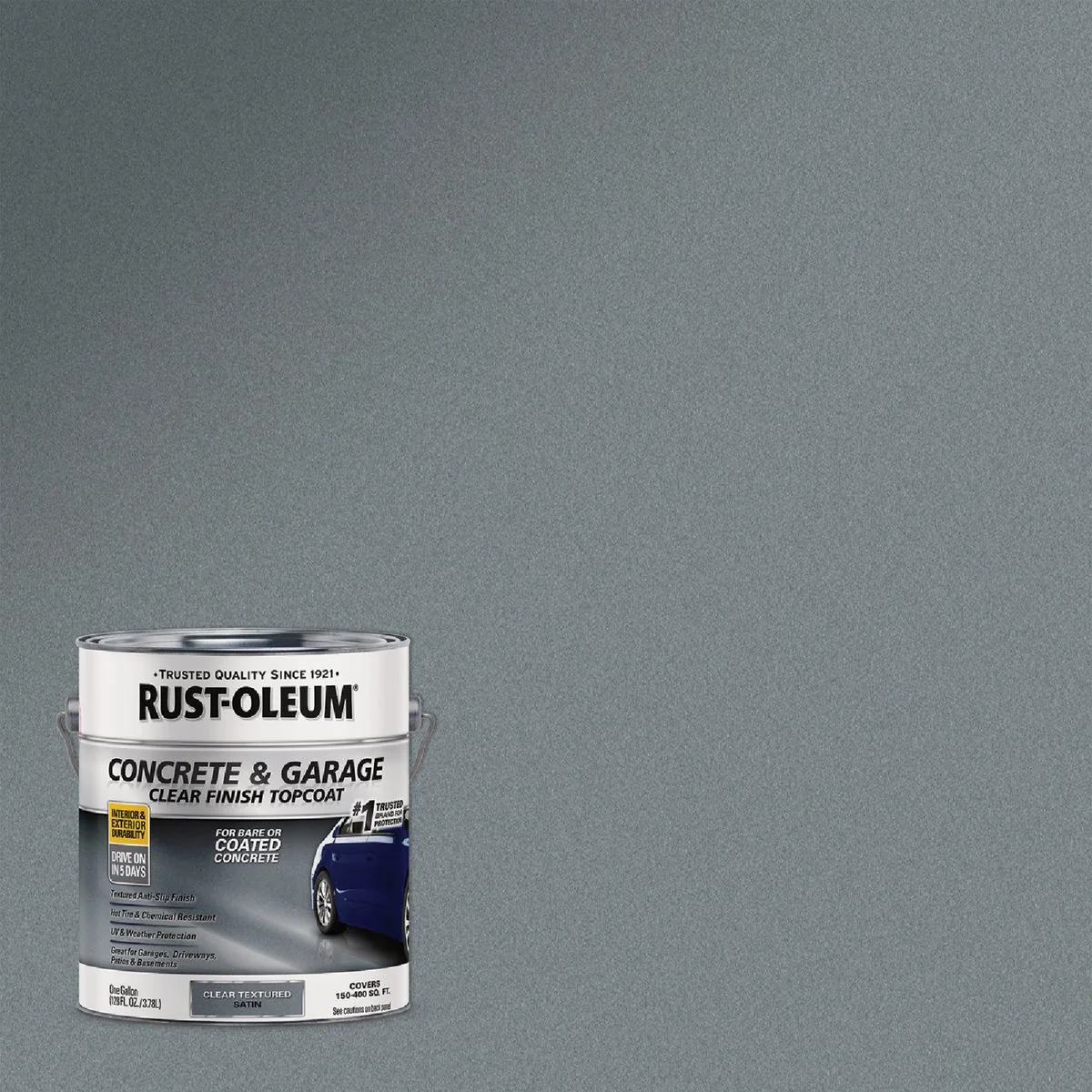 Specialty Rust-Oleum 1 Gal. Concrete and Garage Satin Textured Clear Finish Floor Topcoat Minimalist
