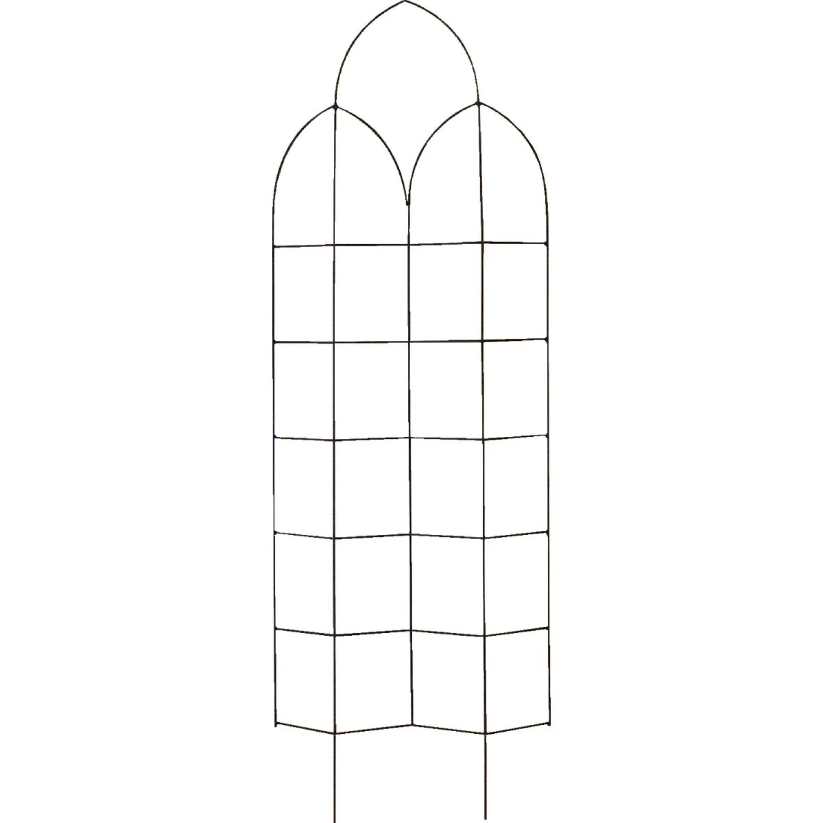Comfortable Panacea 72 In. H. Steel Offset Spire Trellis Minimalist