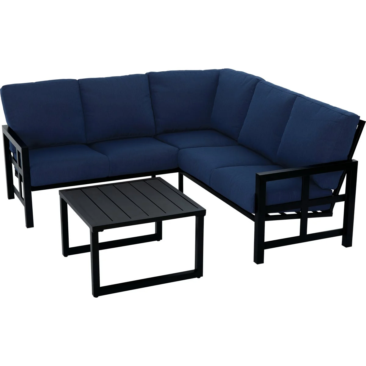 Efficient Outdoor Expressions 2-Piece Sectional Sofa Chat Set Classic