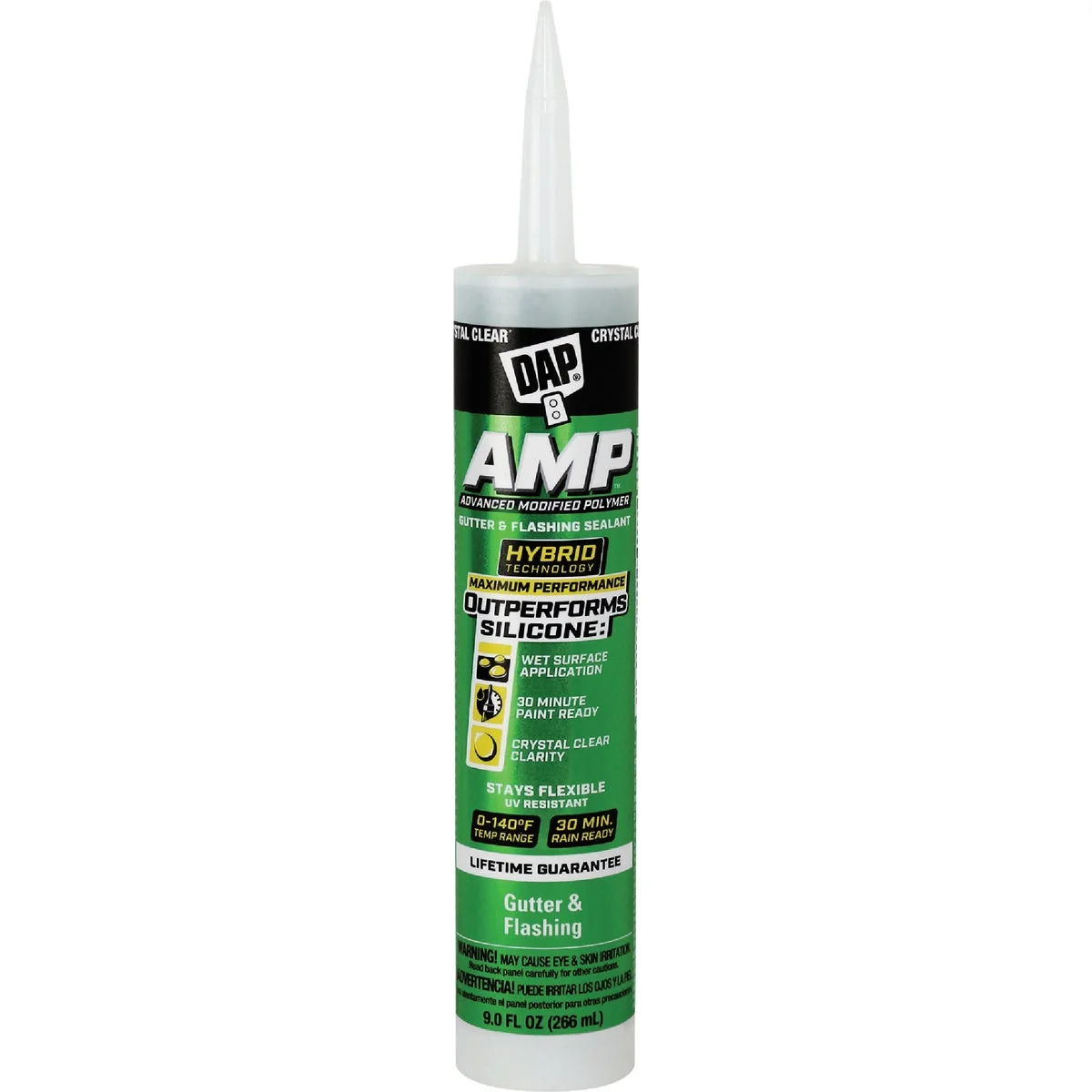 Premium DAP AMP 9 Oz. Advanced Modified Polymer Gutter and Flashing Sealant Crystal Clear Functional