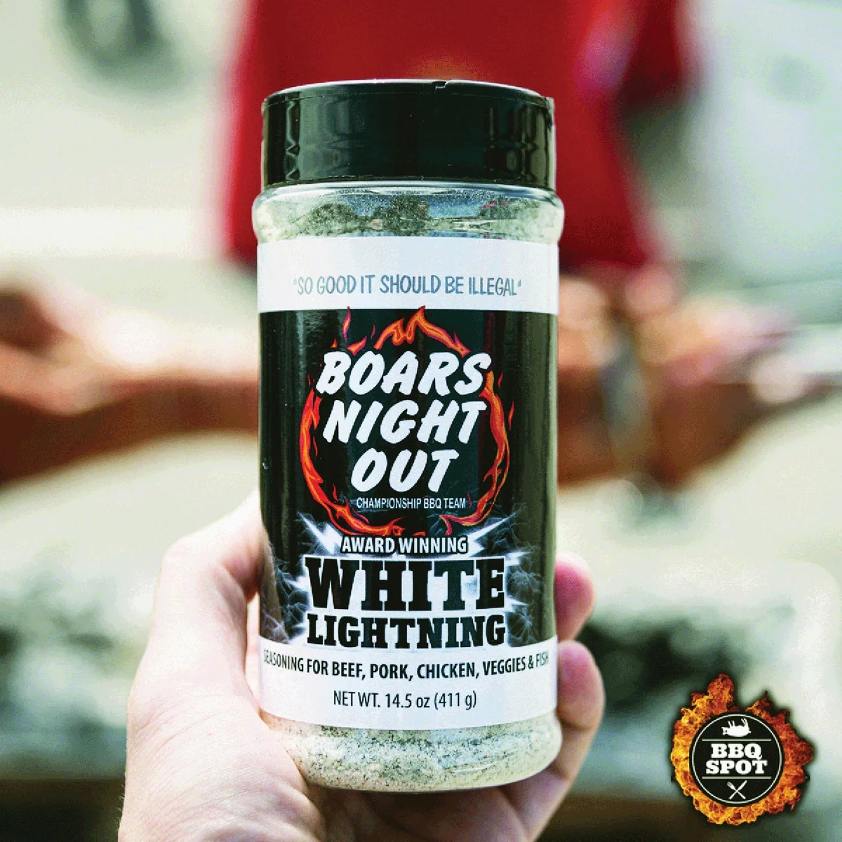 Safe Boars Night Out 14.5 Oz. White Lightning Rub Reusable