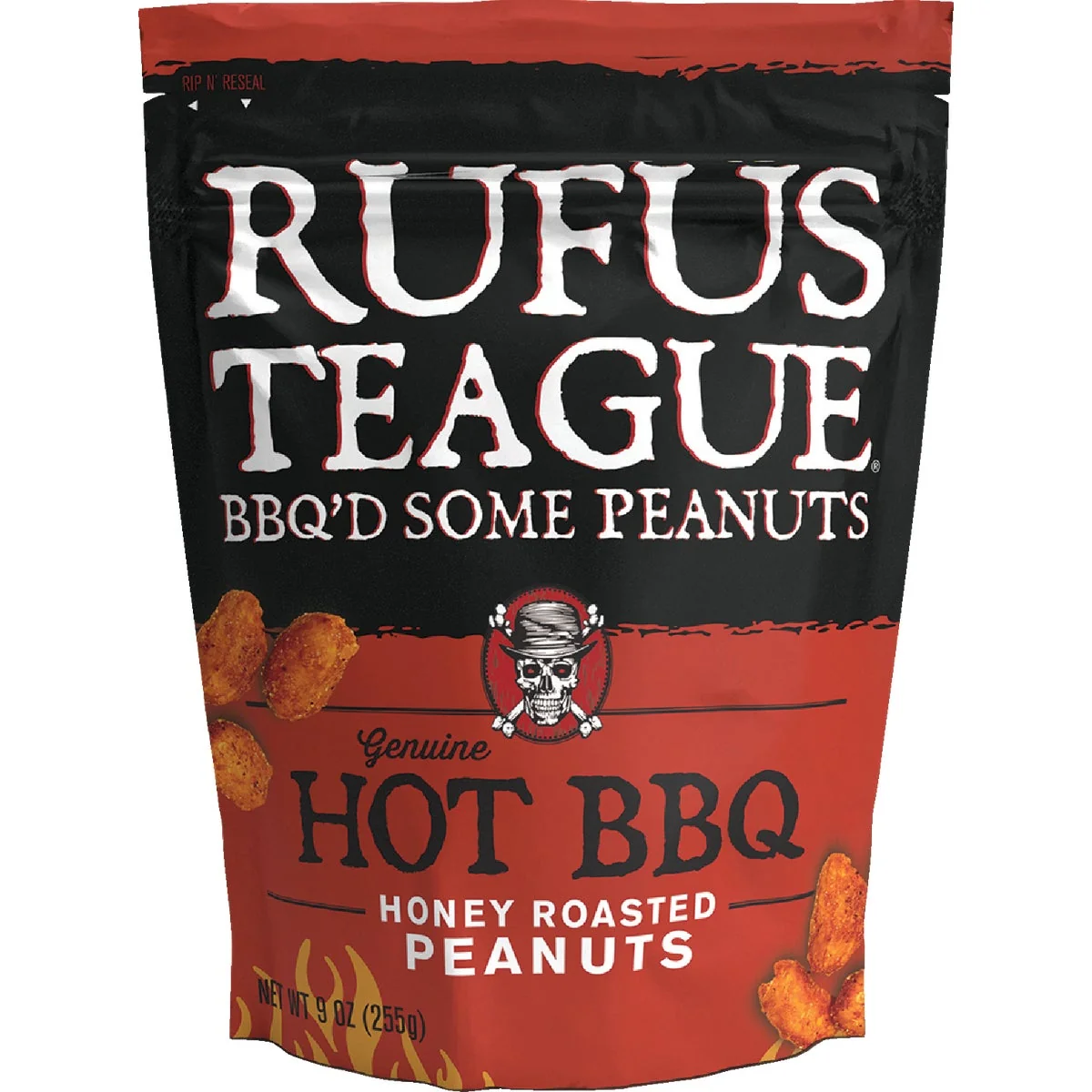 Carefully Designed Rufus Teague 9 Oz. Hot BBQ Honey Roasted Peanuts Artisan