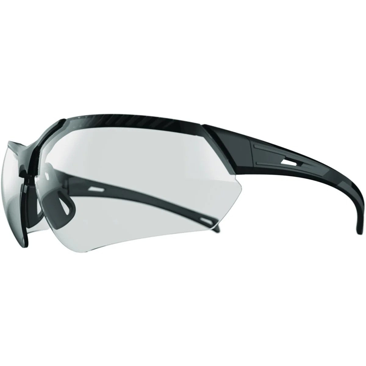 Trendy I-Form Helix Black Frame Safety Glasses with Clear Lenses Stylish