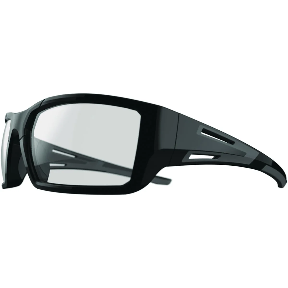 Dependable I-Form Stryker Black Frame Safety Glasses with Clear Lenses Elite