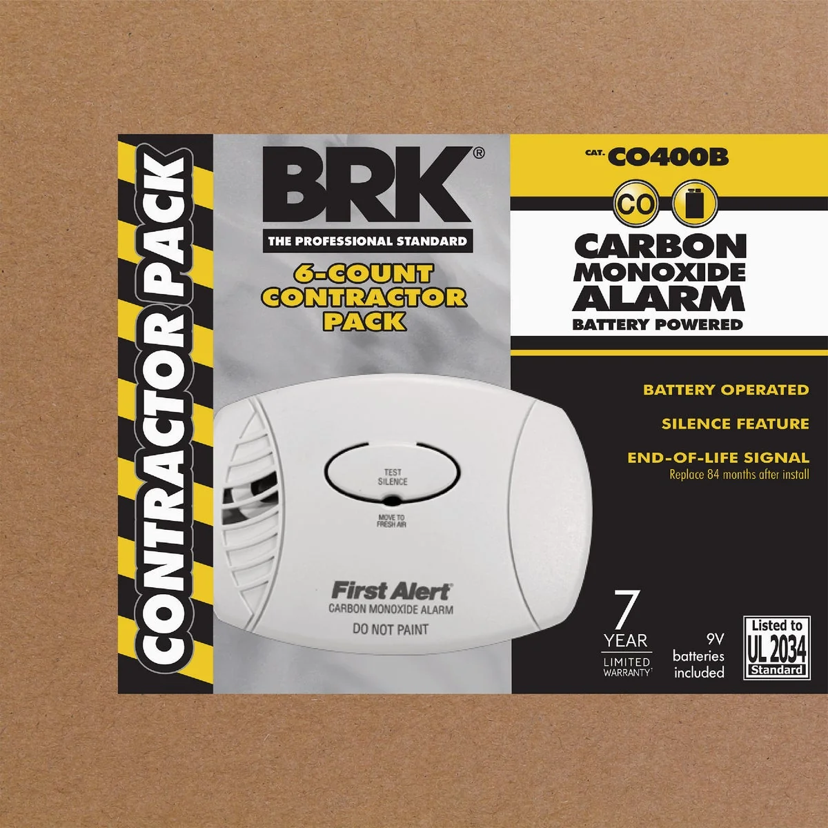 Exclusive First Alert Battery Operated 9V Electrochemical Carbon Monoxide Alarm 6-Pack Innovative