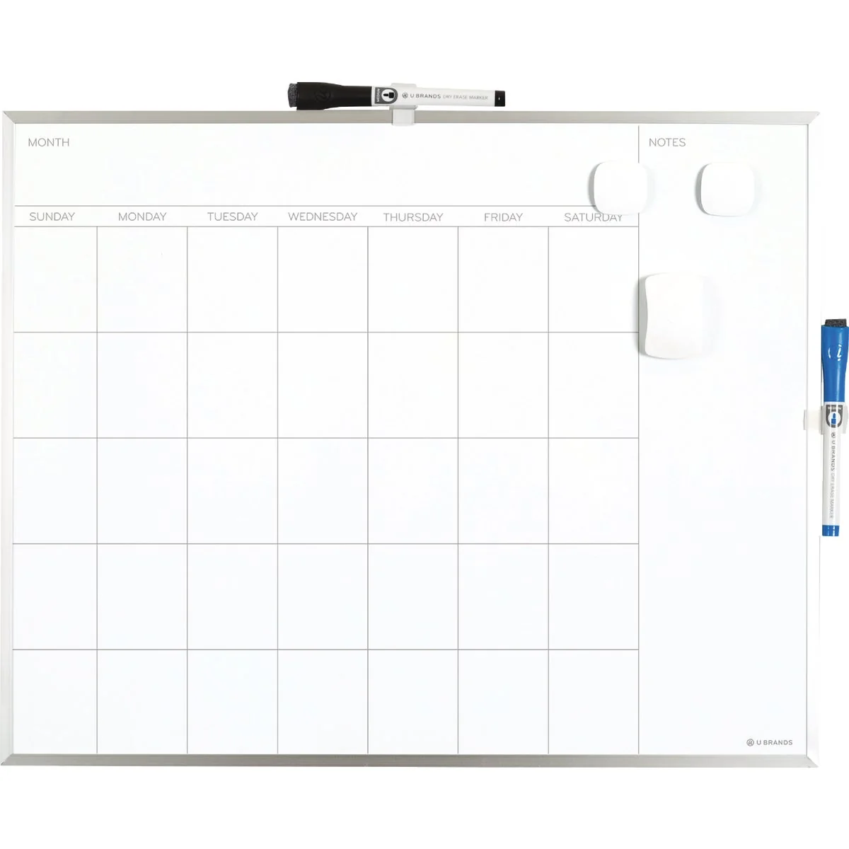 Lightweight U Brands 16 In. x 20 In. Magnetic Calendar Dry-Erase Board Modern