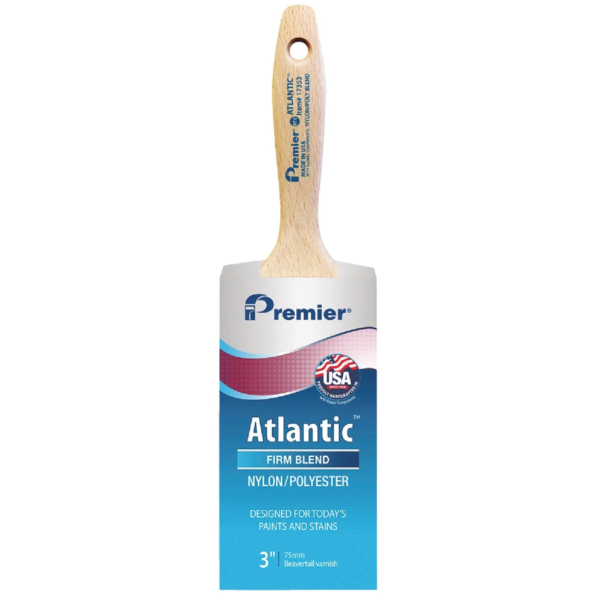 Superior Premier Atlantic 3 In. BTV Nylon Poly Paint Brush Genuine