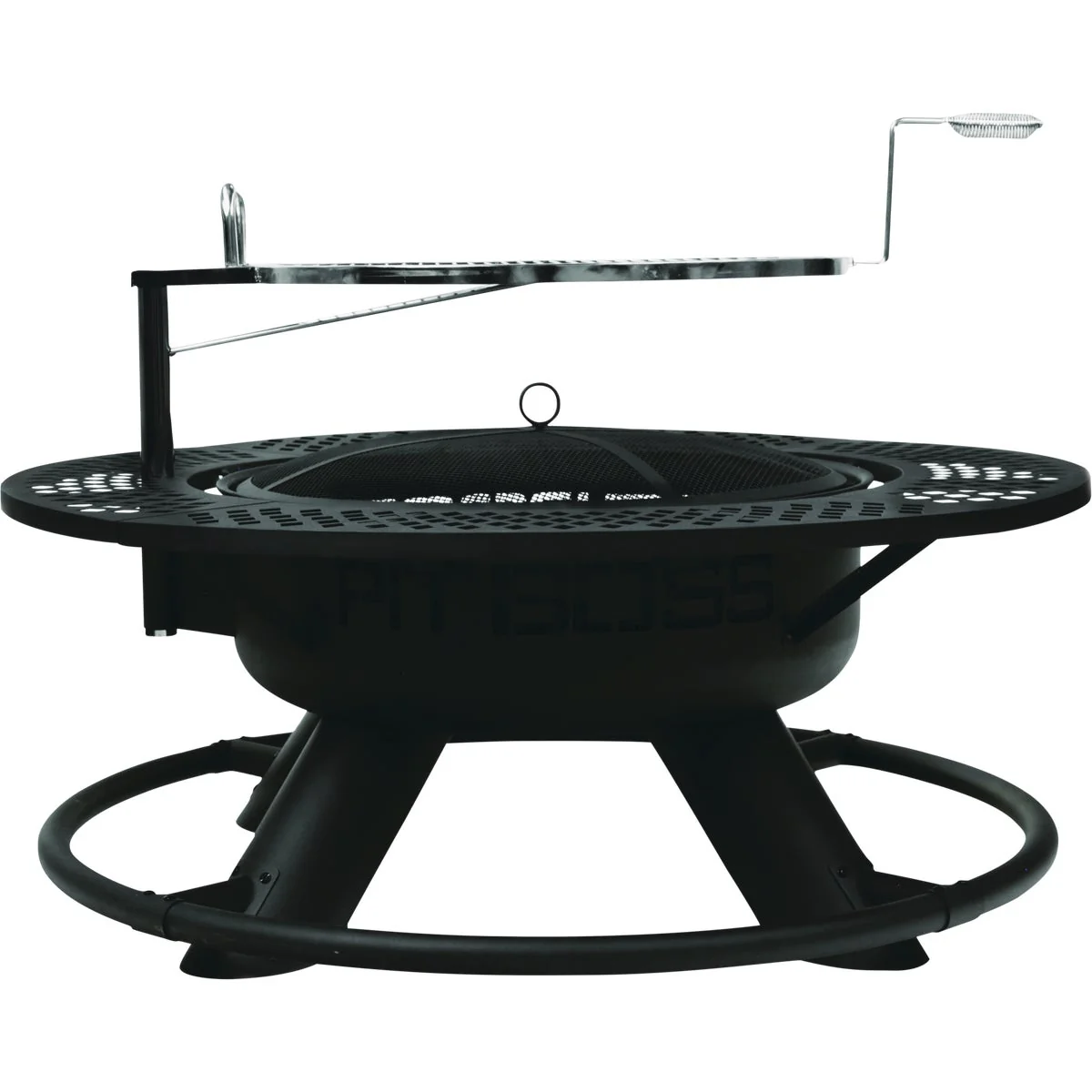 Top-Quality Pit Boss 2-In-1 24 In. Black Round Fire Pit Grill Minimalist
