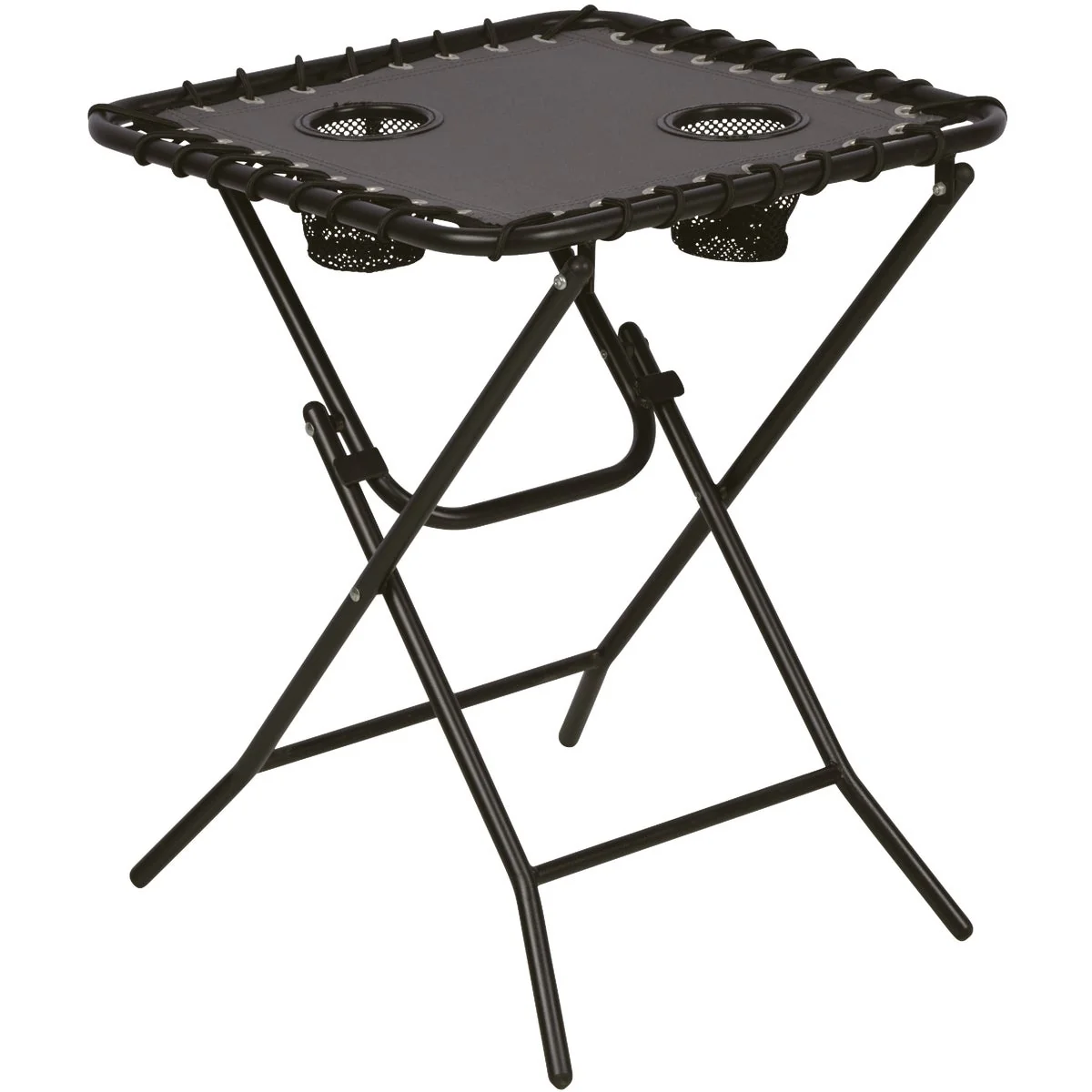 Top-Quality Outdoor Expressions Charcoal 18 In. Square Steel Folding Side Table Official