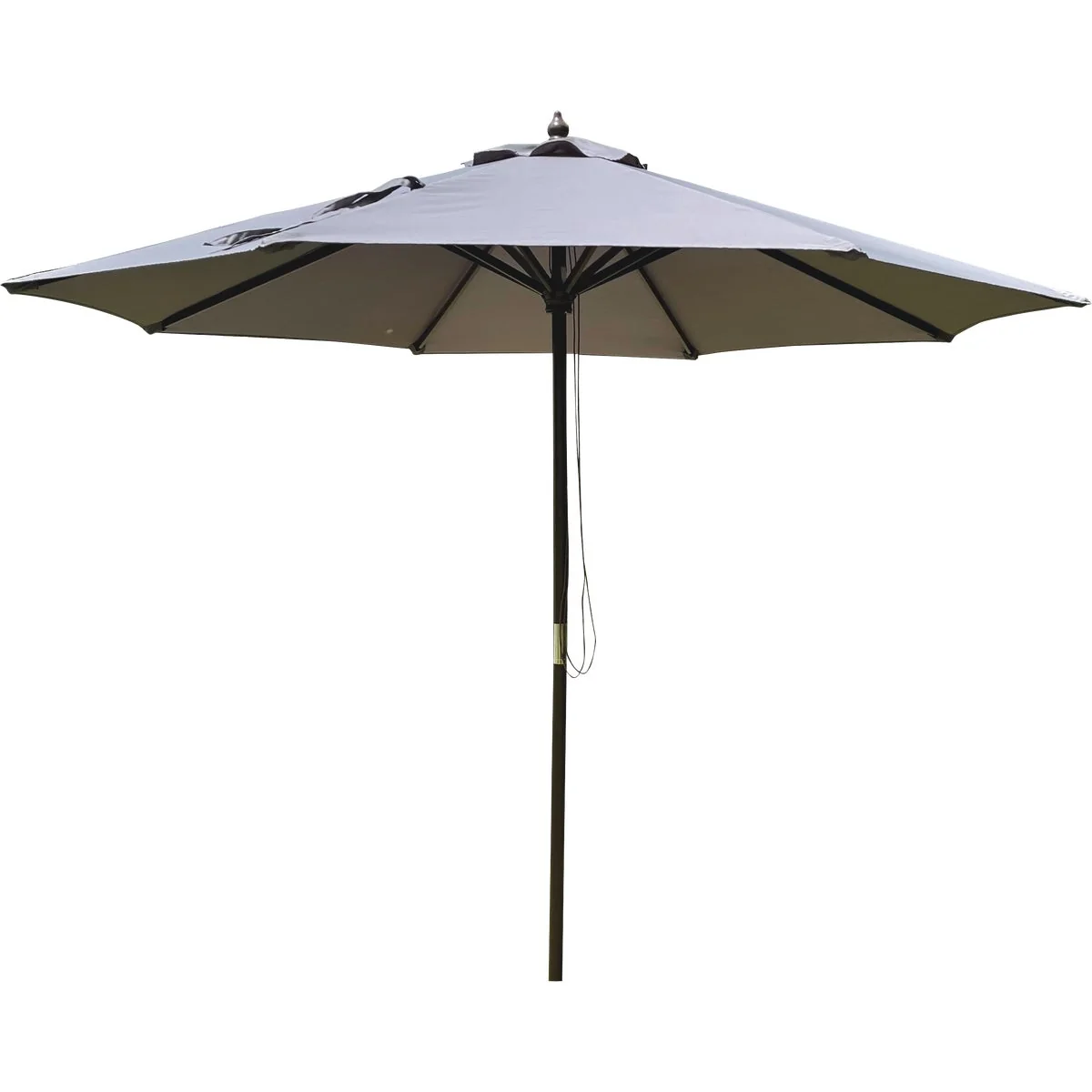 High-Performance Outdoor Expressions 7.5 Ft. Pulley Gray Market Patio Umbrella with Chrome Plated Hardware Pure