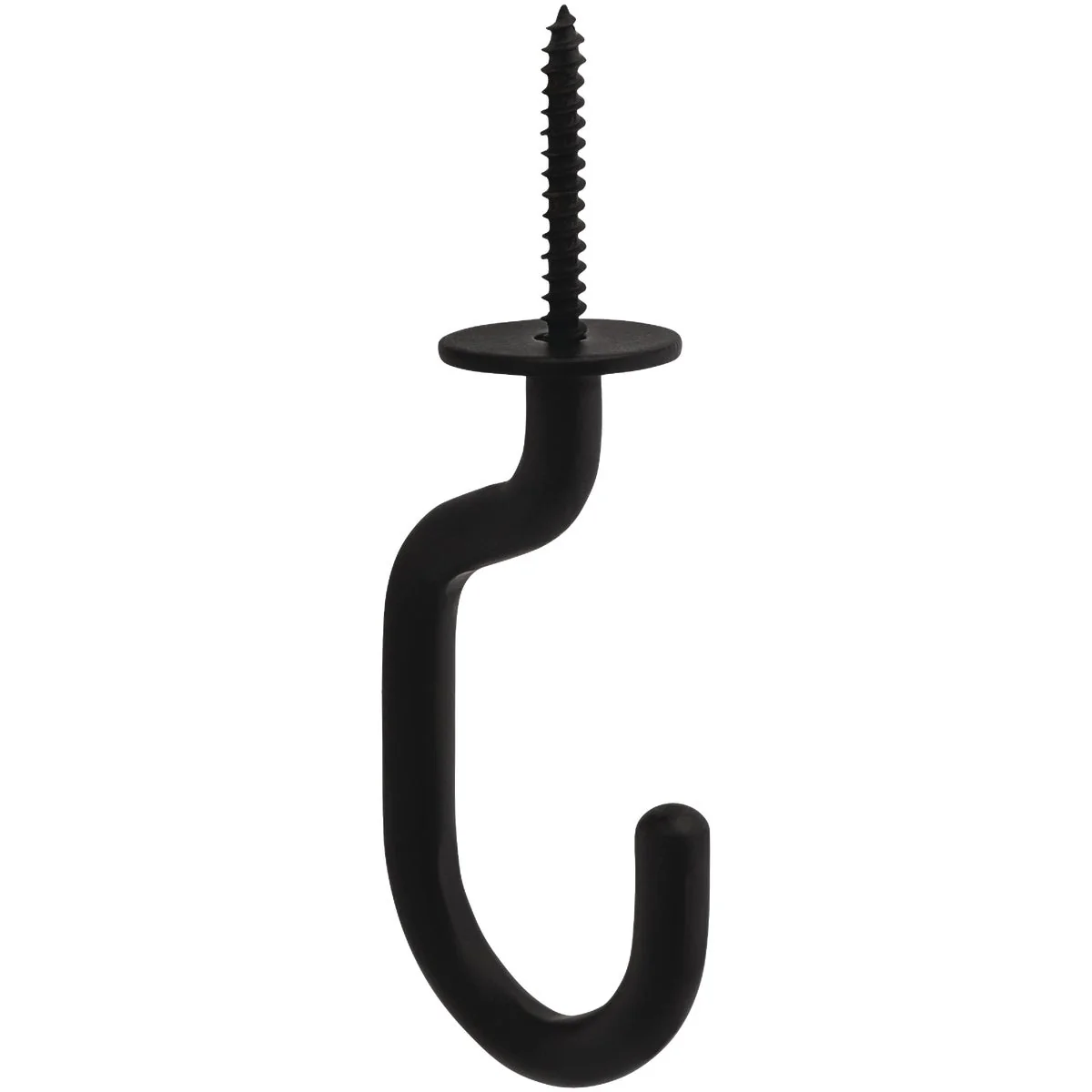 Fast National 2682 3-11 32 In. Black Steel Modern Ceiling J-Hook Plant Hanger Traditional