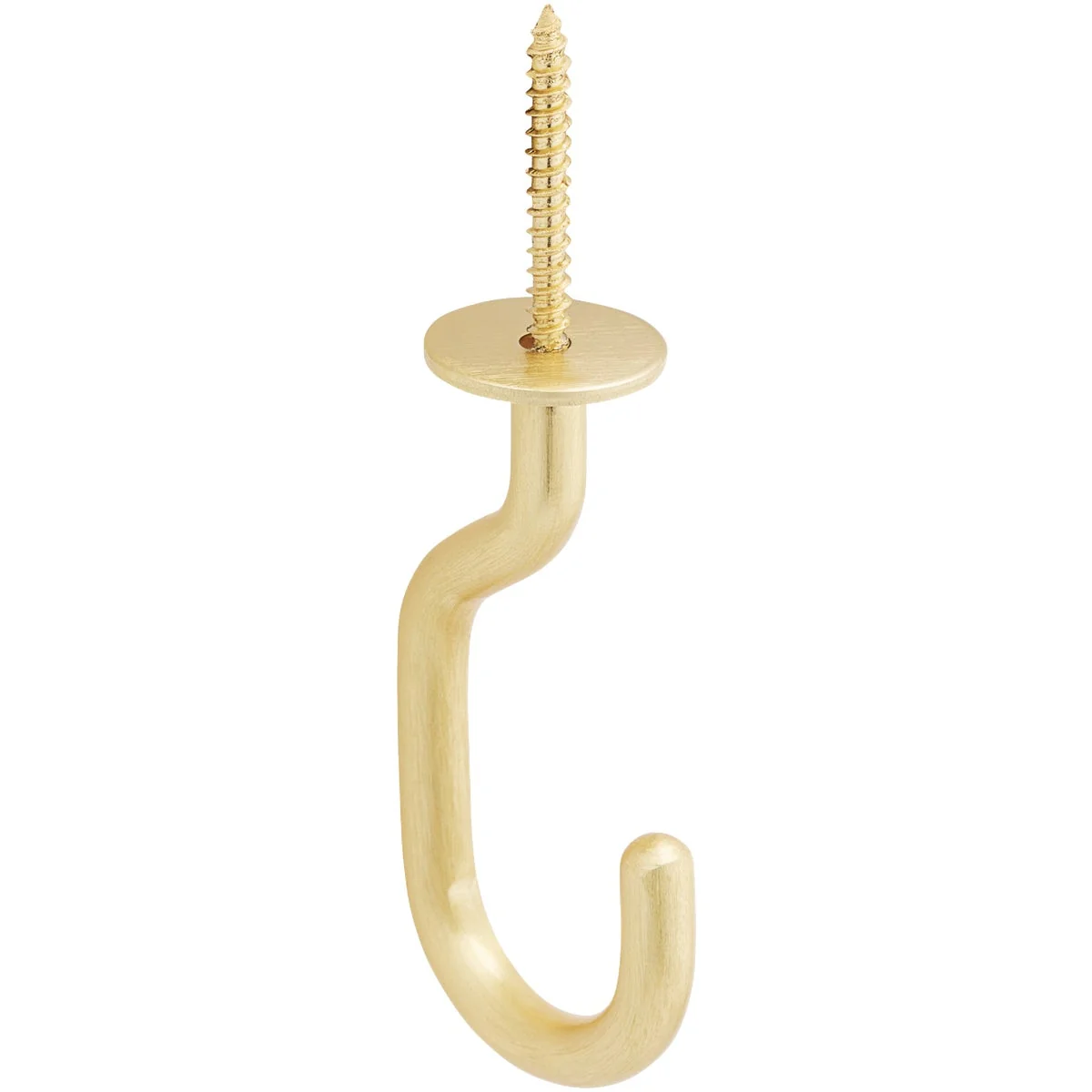 Contemporary National 2682 3-11 32 In. Brushed Gold Steel Modern Ceiling J-Hook Plant Hanger Stylish