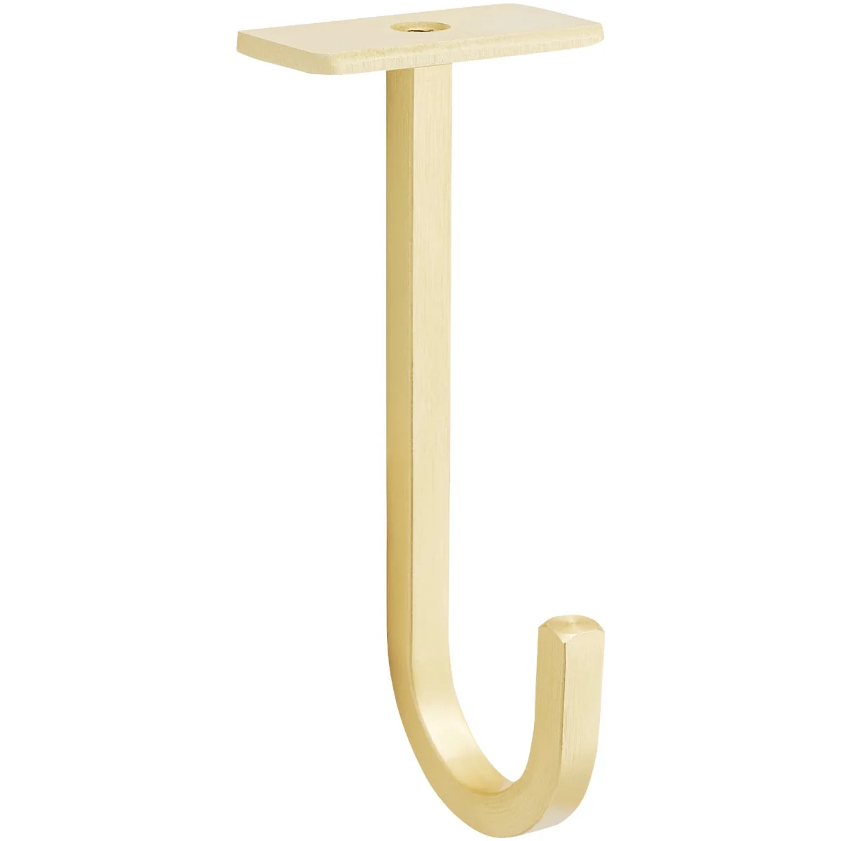 Fast National 2647 5 In. Brushed Gold Steel Long Ceiling Plant Hook Convenient