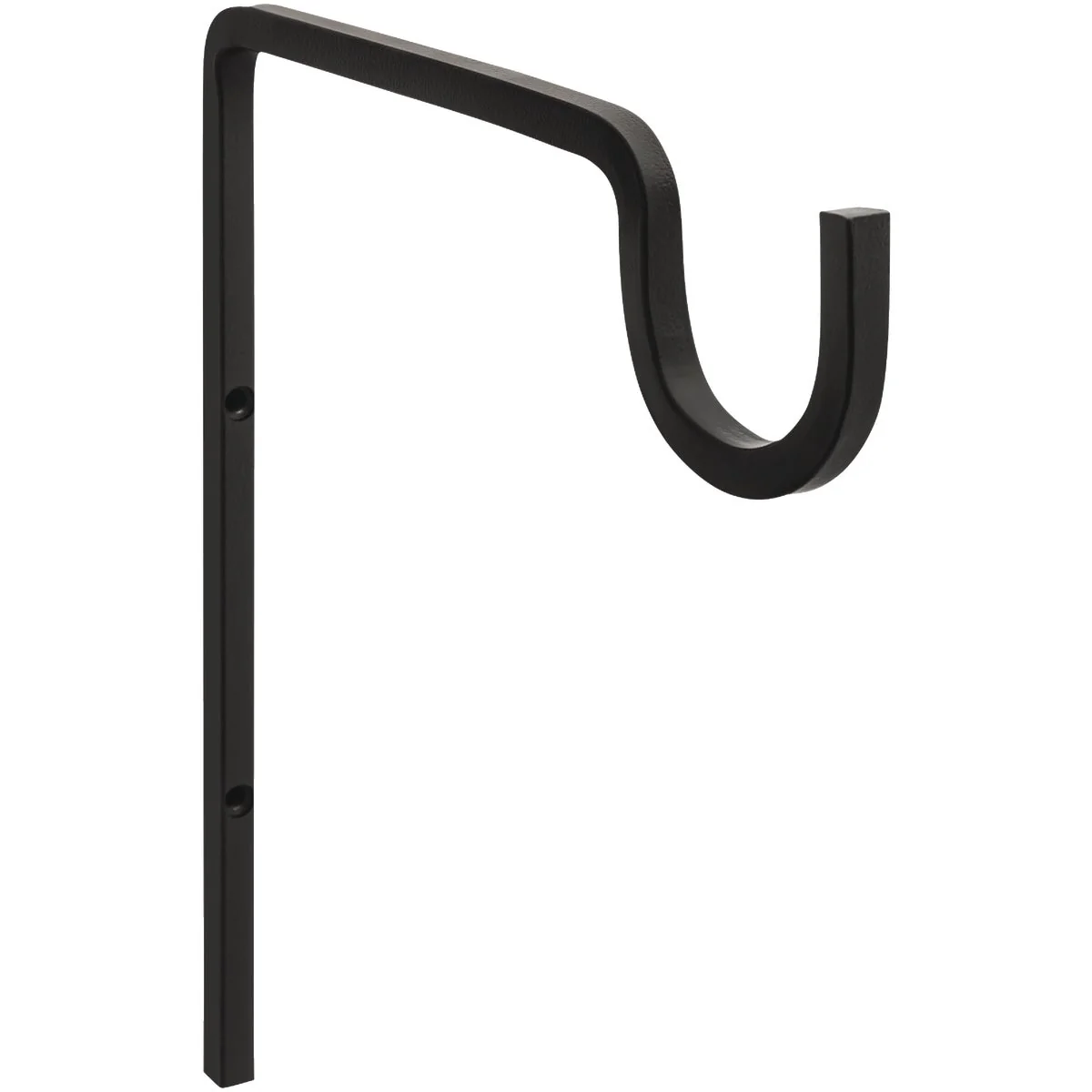 Fine National 2646 9 In. Black Steel Extended Wall Hook Plant Hanger Premium Material