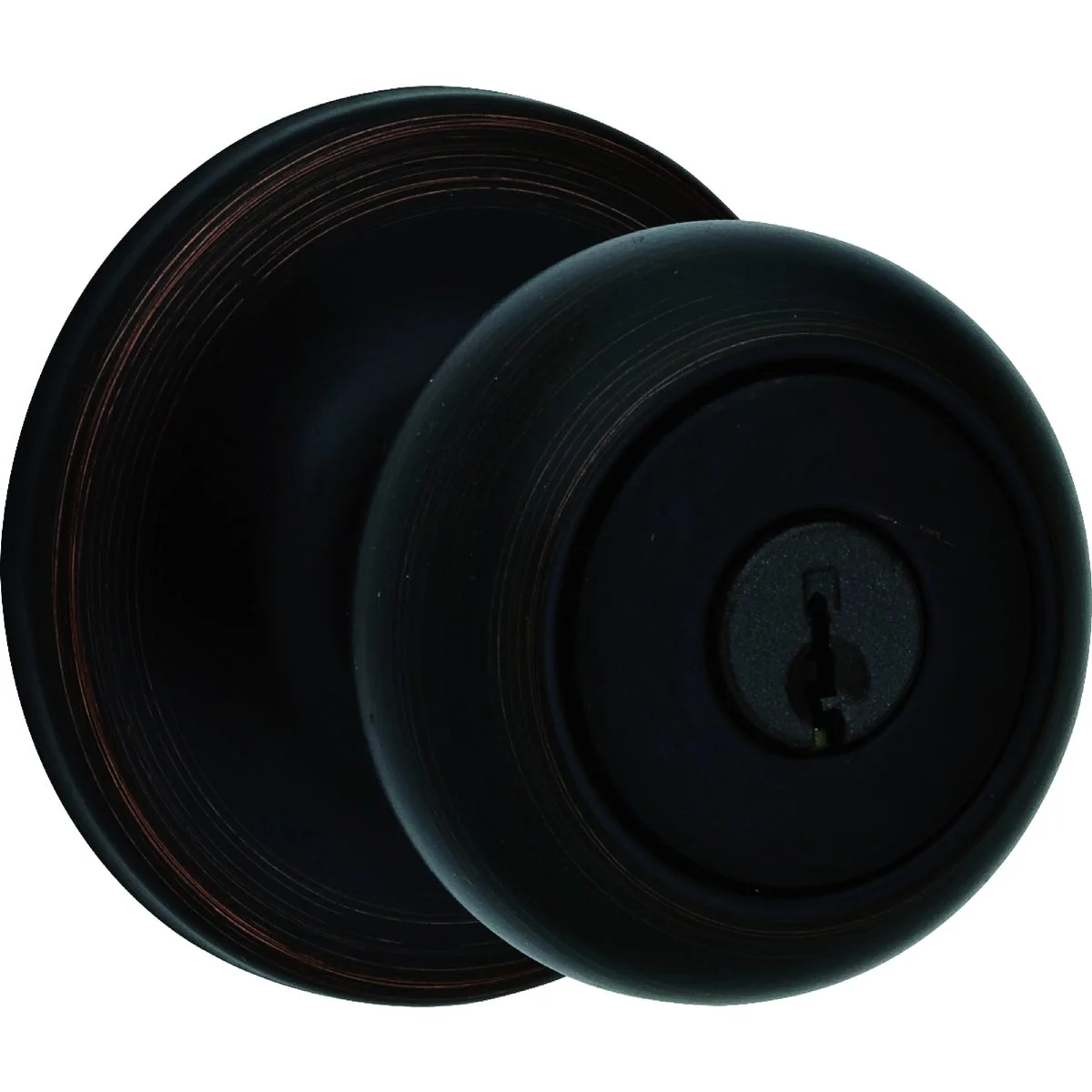 Excellent Kwikset Cove Keyed Entry Knob in Venetian Bronze Green