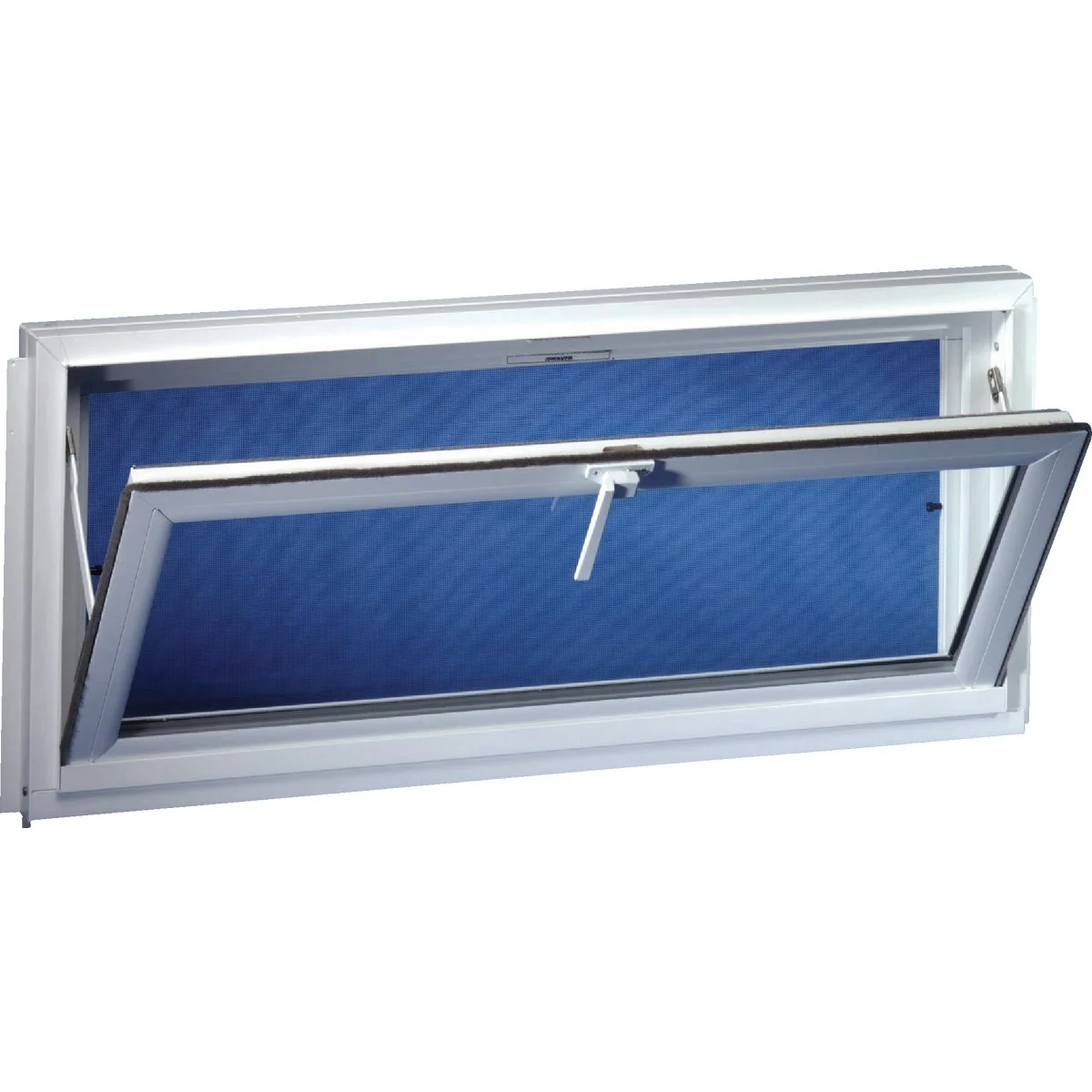 Efficient Duo-Corp. Competitor 31.75 In. W. x 22 In. H. White Vinyl Hopper Basement Window Fast