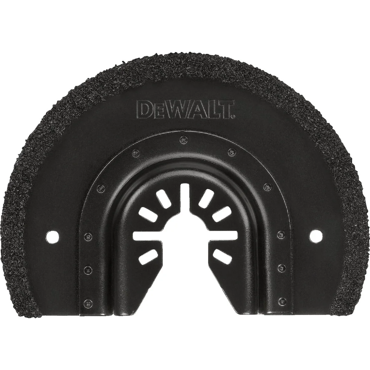 Optimized DEWALT Universal Fitment Carbide Grit Fast Cut Semi-Circle Oscillating Grout Removal Blade Exceptional
