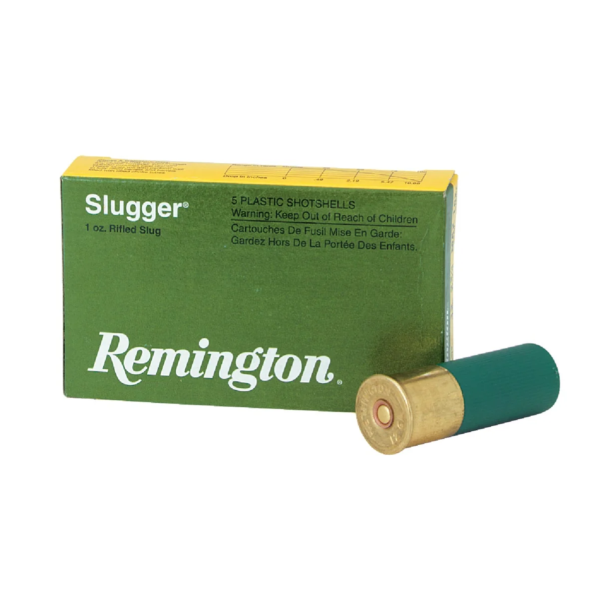 Pure Remington Slugger 12 Ga. 2-3 4 In. 1 Oz. Slug Ammunition Powerful