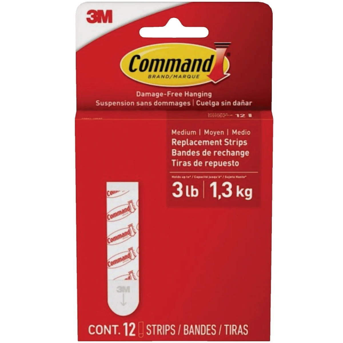 Superior 3M Command Medium Adhesive Strips 12 Strips Verified