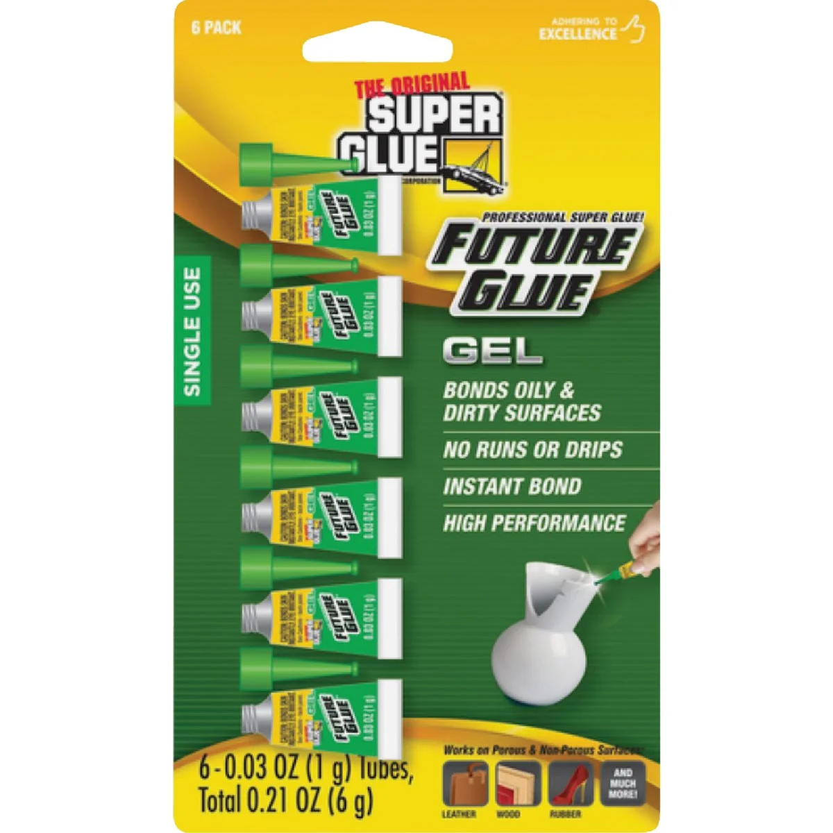 Durable Future Glue Single Use Glue Gel 6-Pack Selected