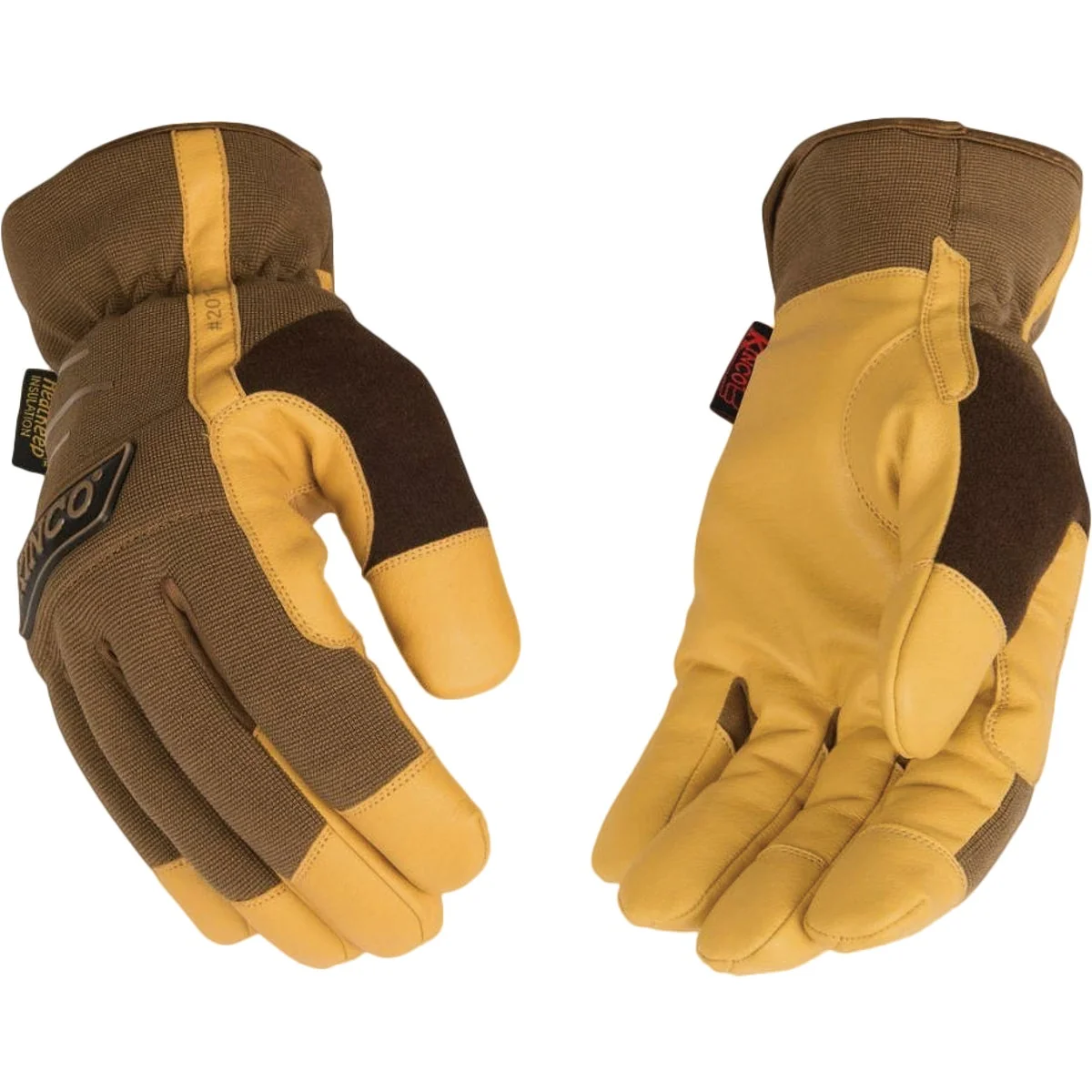 Flexible KincoPro MiraG2 Men's XL Grain Faux Leather Thermal Lined Winter Work Glove Optimized