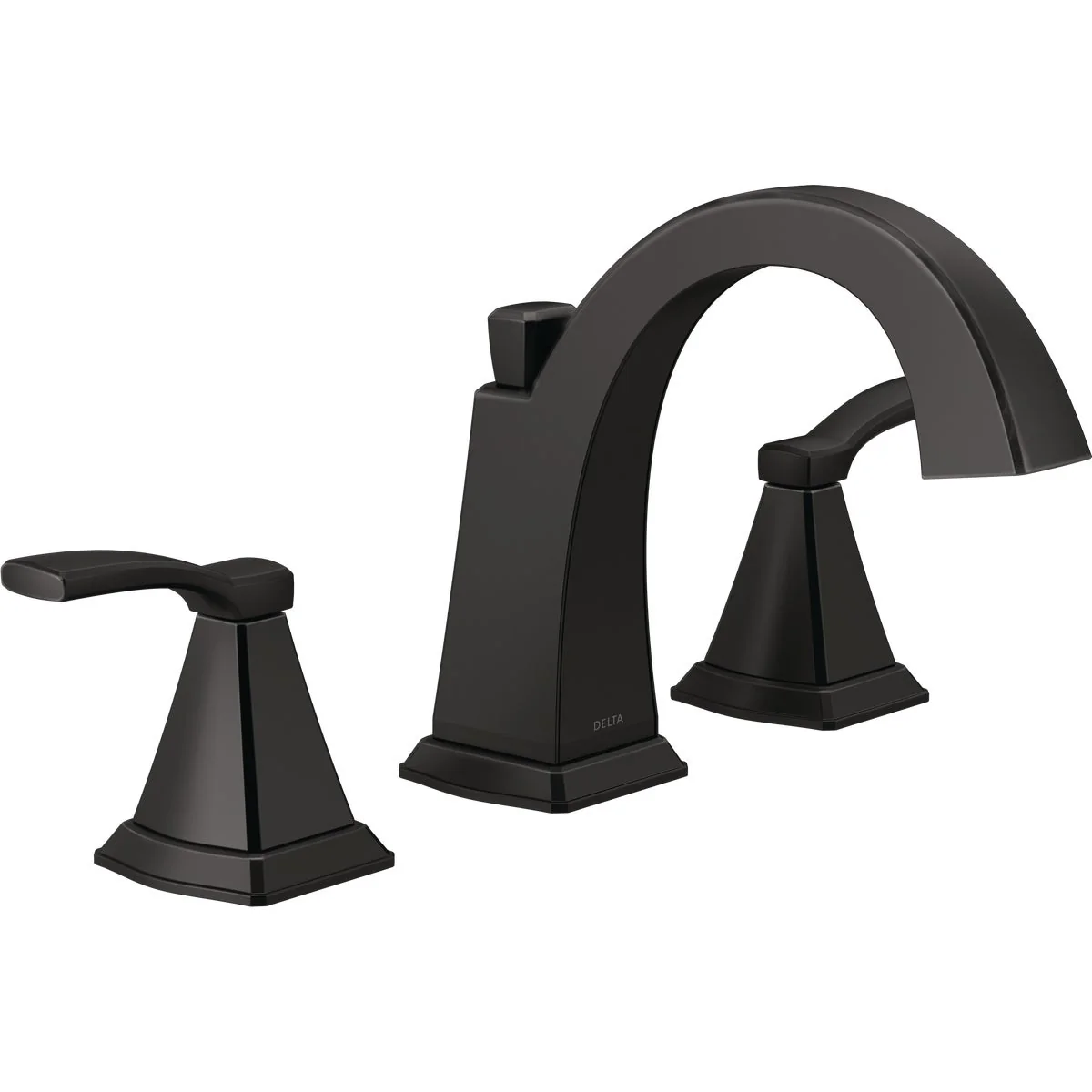 Innovative Delta Flynn 2-Handle Widespread Bathroom Faucet Matte Black Reliable
