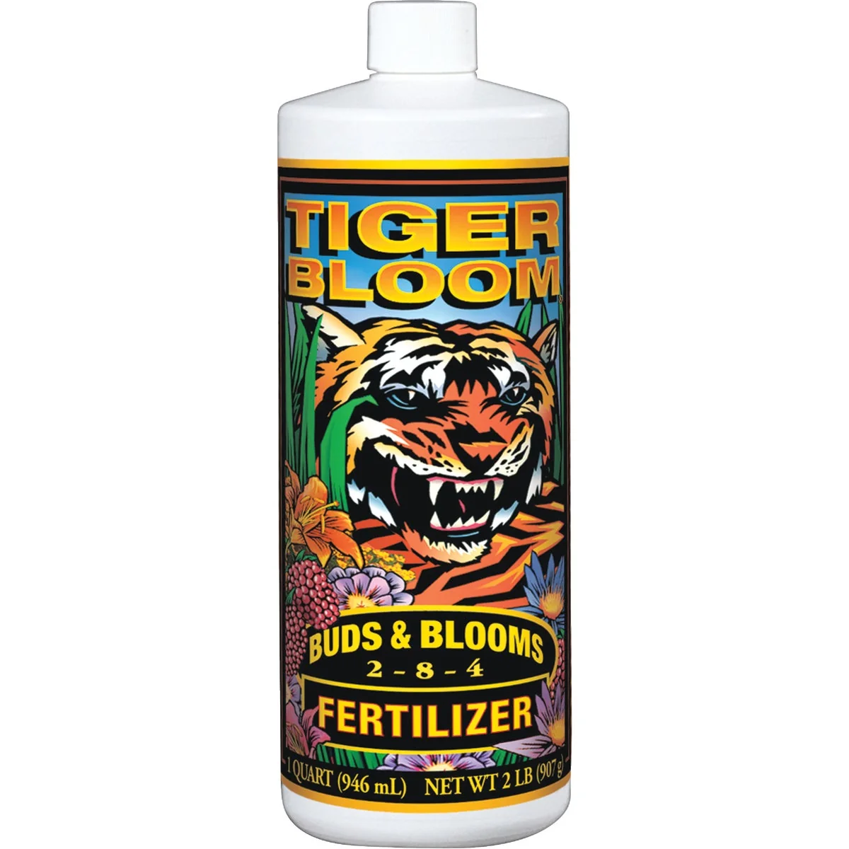 Luxury FoxFarm Tiger Bloom 1 Qt. 2-8-4 Concentrate Liquid Plant Fertilizer Comfortable