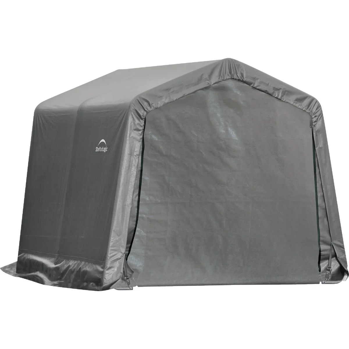 Verified ShelterLogic 10 Ft. x 10 Ft. Shed-in-a-Box Peak Gray Smart