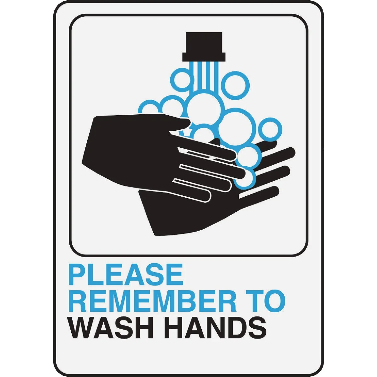 Certified Hy-Ko Please Wash Hands Sign Unique