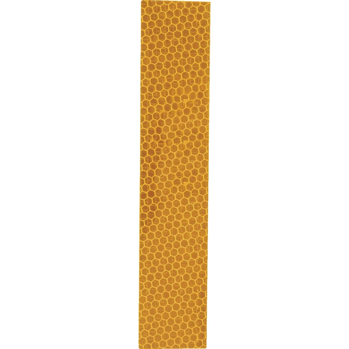Solid Hy-Ko 1 In. x 6 In. Yellow Reflective Safety Tape Strips 3-Count Excellent