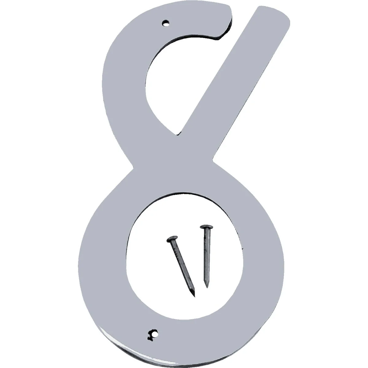 Unique Hy-Ko 4 In. Satin Nickel Number 8 Specialty