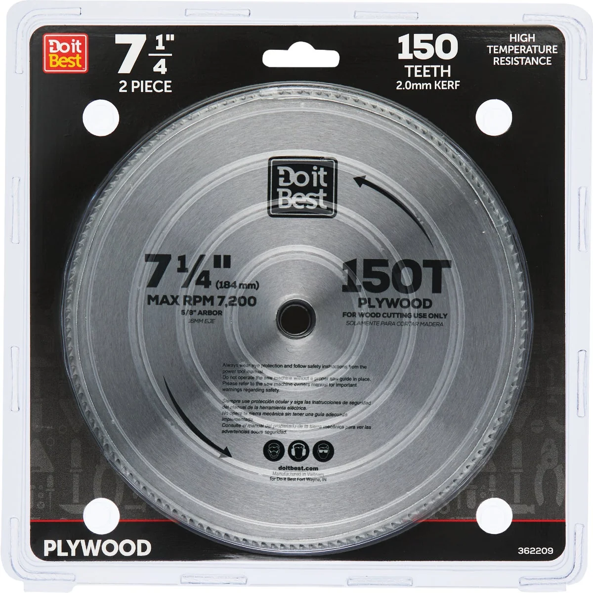 Elegant Do it 7-1 4 In. 150-Tooth Circular Saw Blade 2-Pack Pure