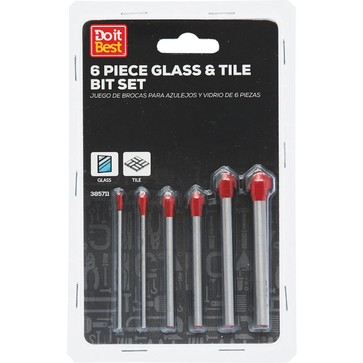 Premium Material Do it 6-Piece Glass Tile Bit Set Functional