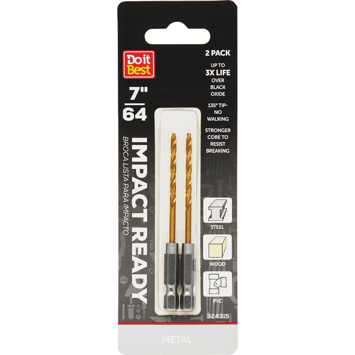 Enhanced Do it 7 64 In. Impact Ready Drill Bit 2-Pack Carefully Designed