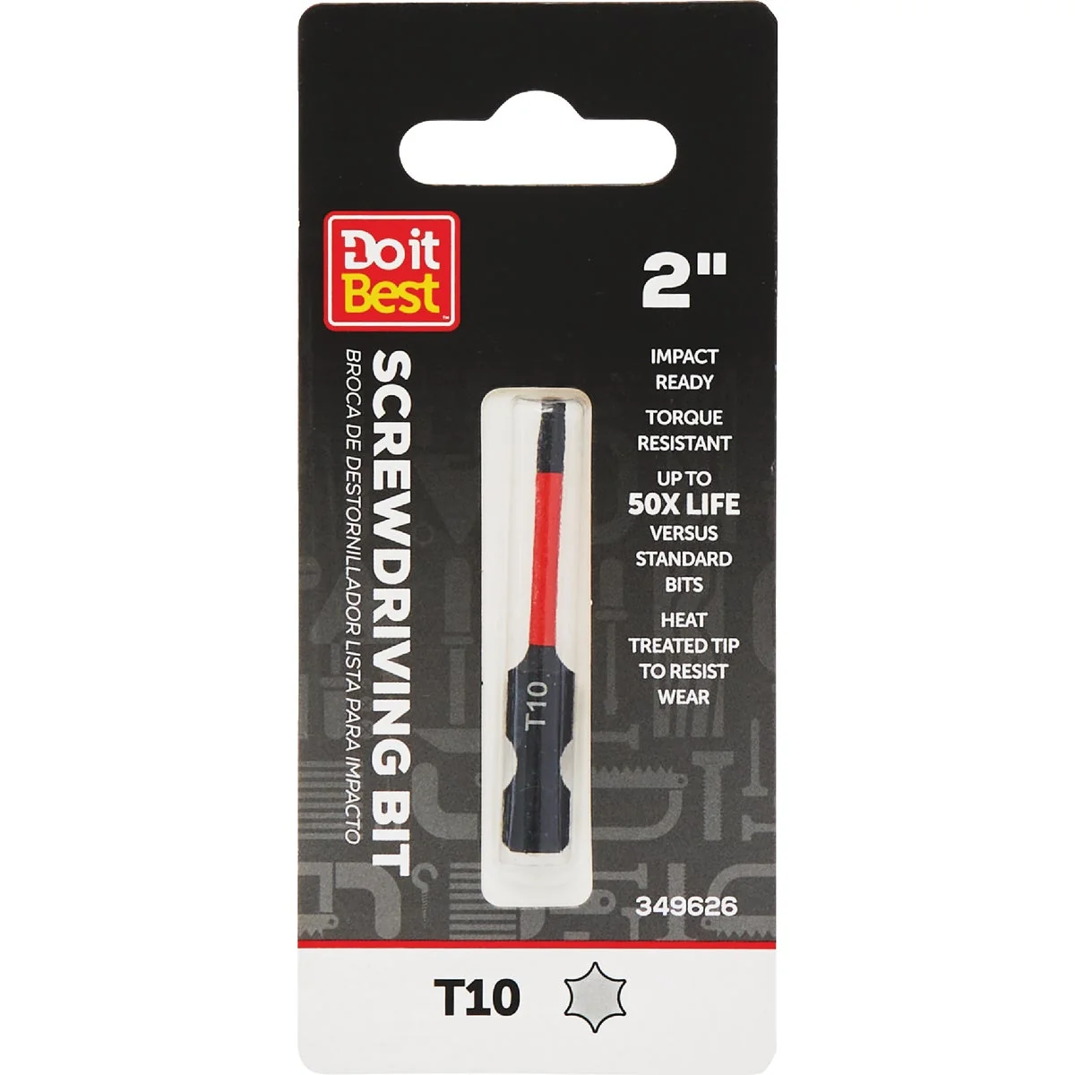 Premium Material Do it T10 Torx 2 In. Screwdriver Bit Breathable