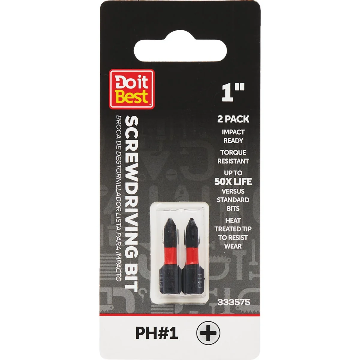 Effective Do it 1 Phillips 1 In. Screwdriver Bit 2-Pack Relaxed
