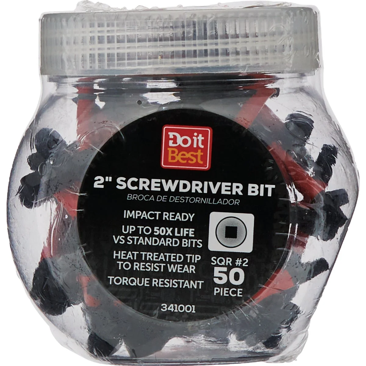 Easy-to-Use Do it 2 SQR 2 In. Bulk Screwdriver Bits 50-Pack Professional