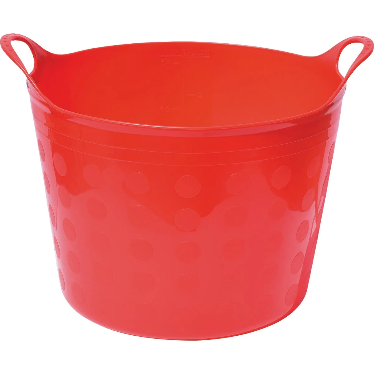 Eco-Friendly Tuff Stuff 12 Gal. Red Plastic Flex Tub Superior