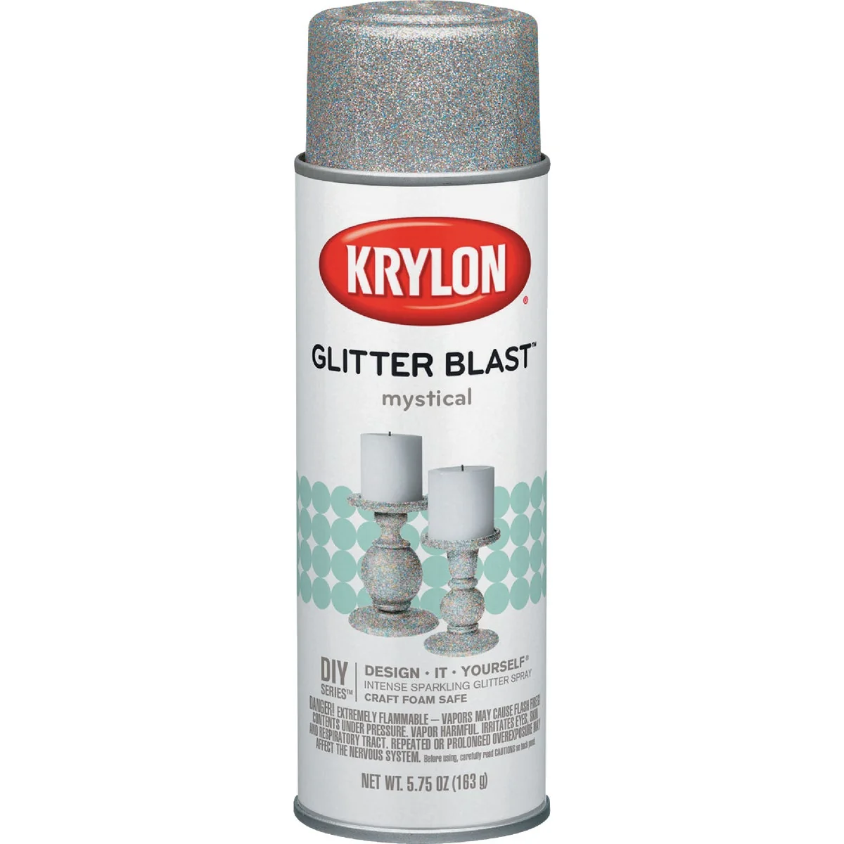 Sustainable Krylon Glitter Blast 5.75 Oz. Mystical Spray Paint Easy-to-Use