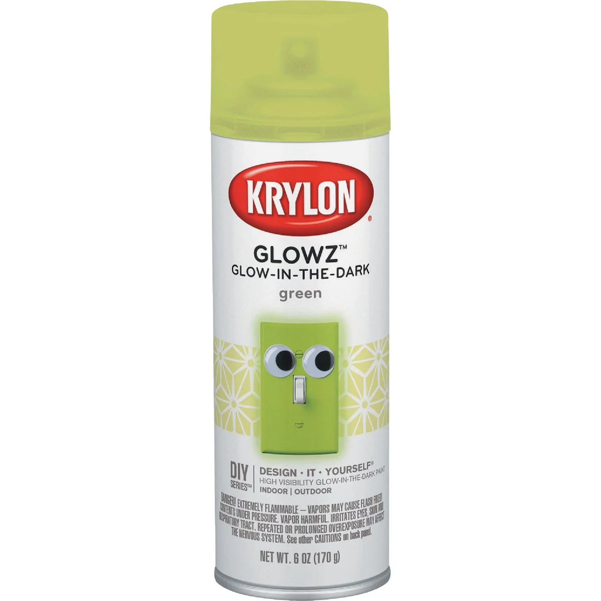 Next-Generation Krylon Glowz 6 Oz. Green Glow-In-The-Dark Spray Paint World-Class