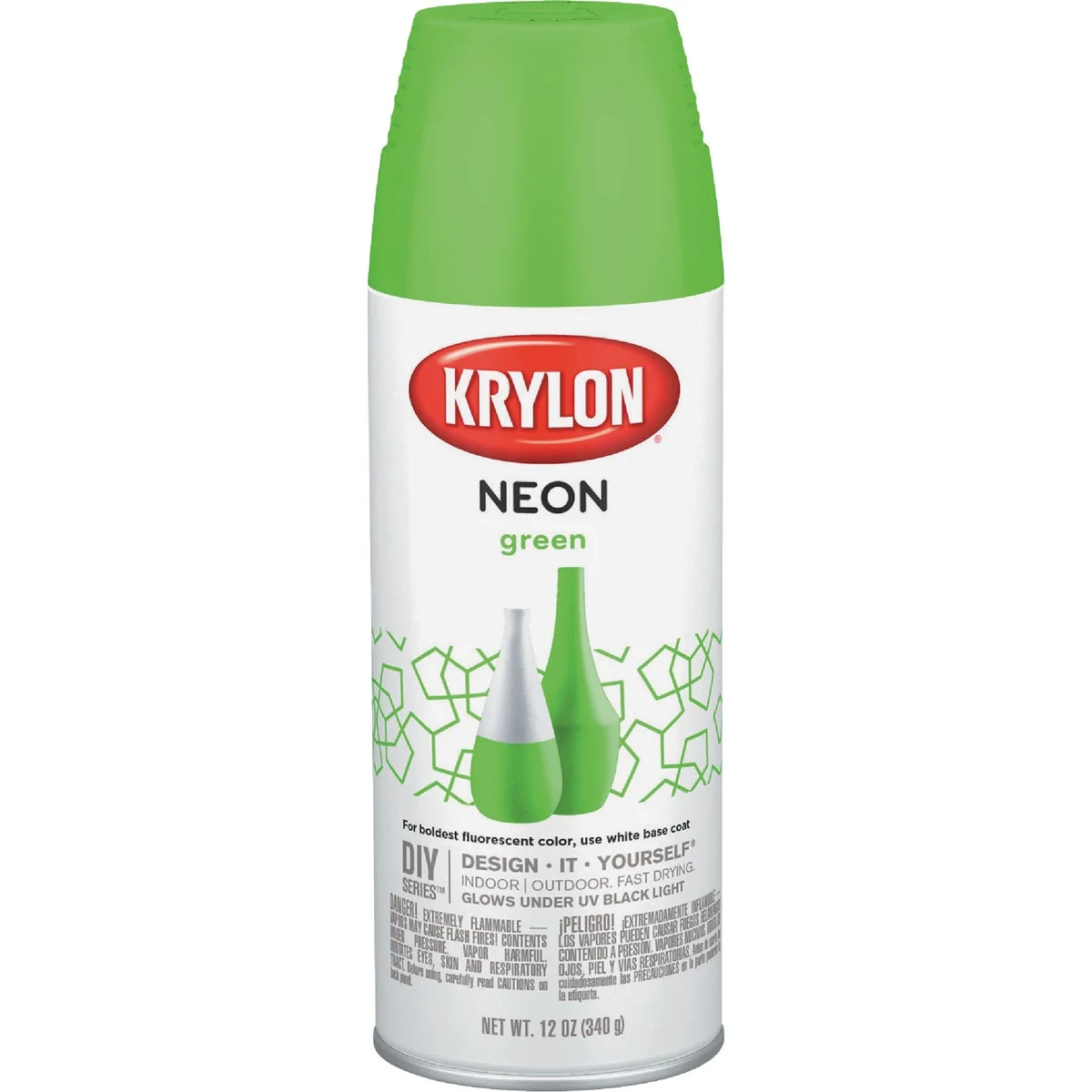 Stylish Krylon 12 Oz. Neon Green Spray Paint Lightweight