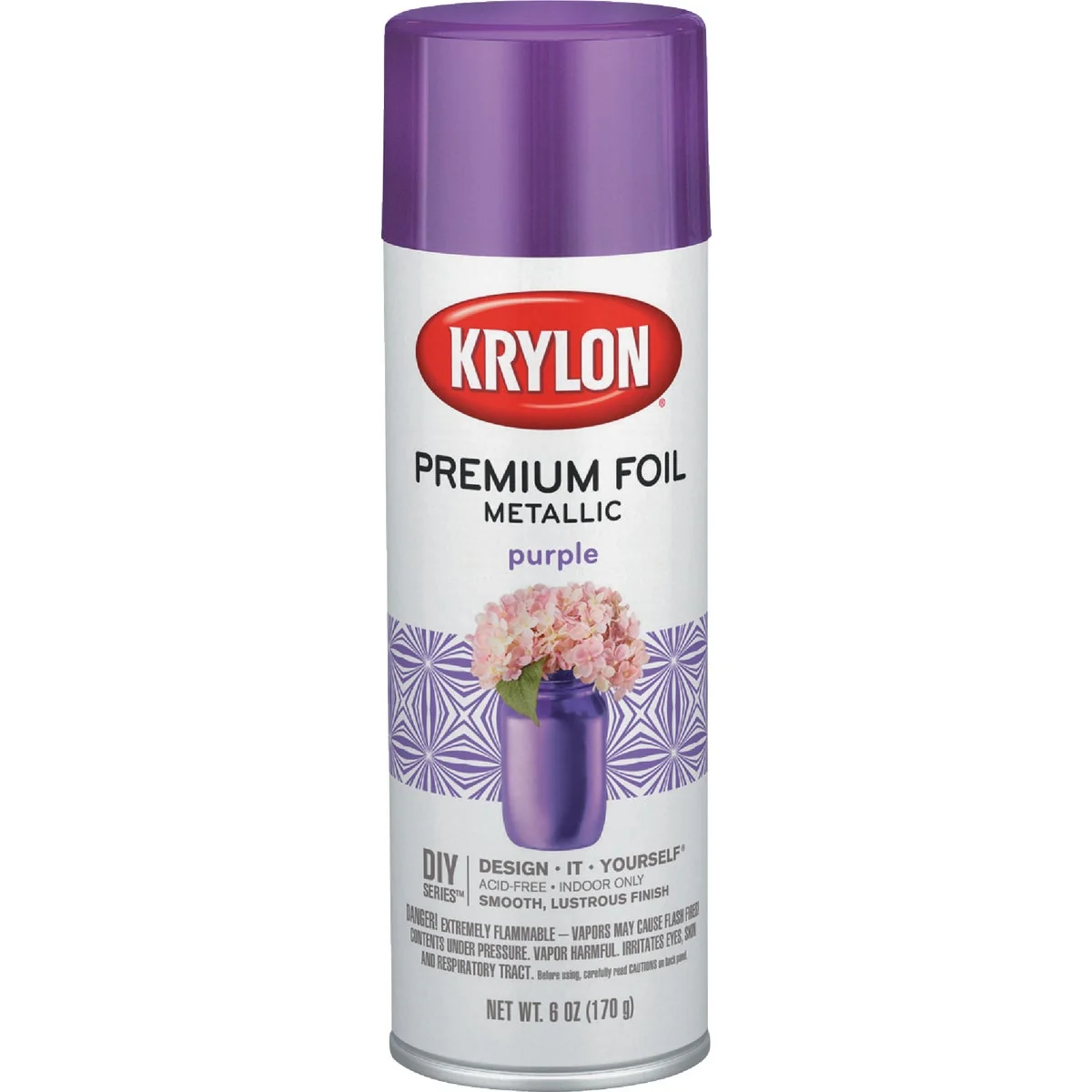 Trusted Krylon 8 Oz. Premium Foil Metallic Purple Spray Paint Original Design