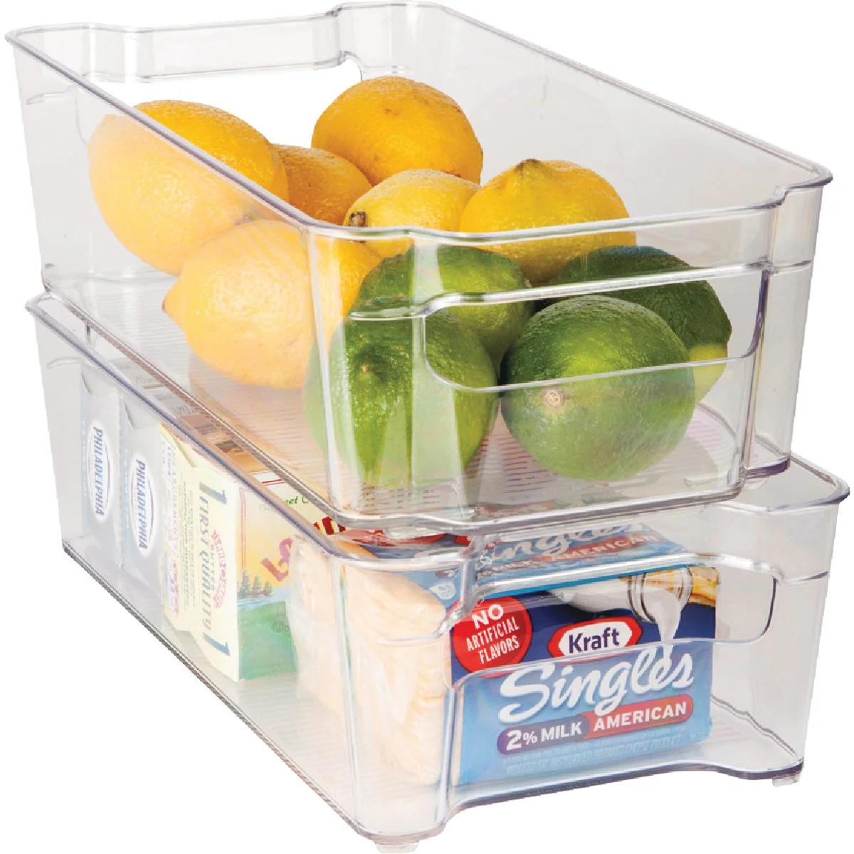 Sophisticated Dial 8.5 In. x 3.75 In. x 12.5 In. Stacking Refrigerator Organizer Recyclable