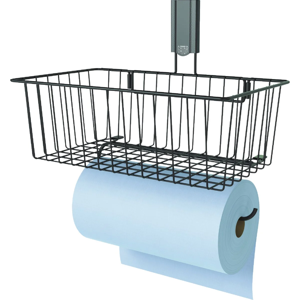 Breathable Gator Magnetics 14 In. Black Magnetic Basket With Towel Holder Classic